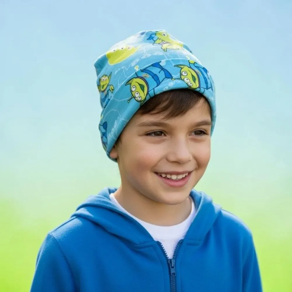 2 Pack Jersey Beanie  Unisex Breathable Sleep Cap & Everyday Cartoon Fashion Hat